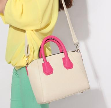 พร้อมส่ง มาใหม่ กระเป๋าAxixi แบรนด์ดัง สไตล์เกาหลี รุ่น 2238 สีเขียวชมพู งานสวยค่ะ